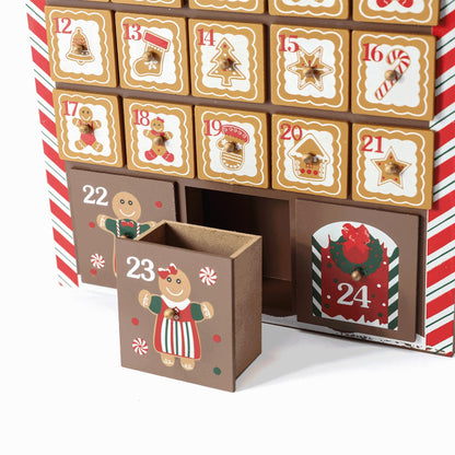 24 Days Wooden Room Countdown Calendar Christmas Decorations